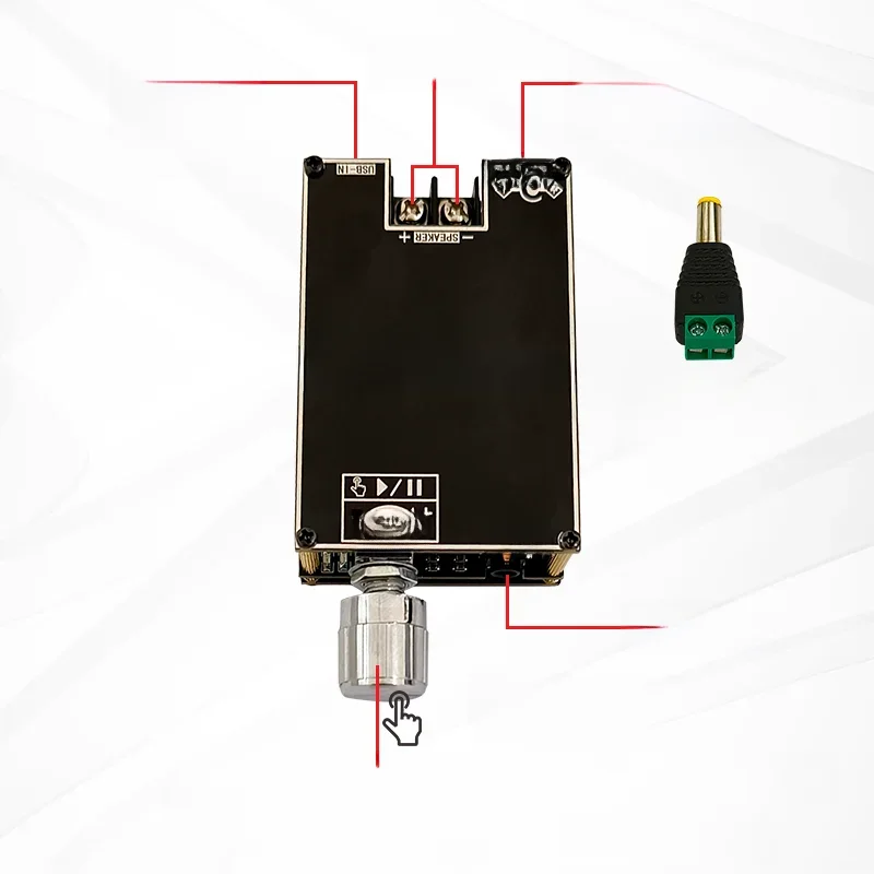 100W Bluetooth 5.1 TPA3116D2 Mono Bt amplificateur de puissance Audio Module AMP amplificateur Home cinéma avec Mode TWS 1001B