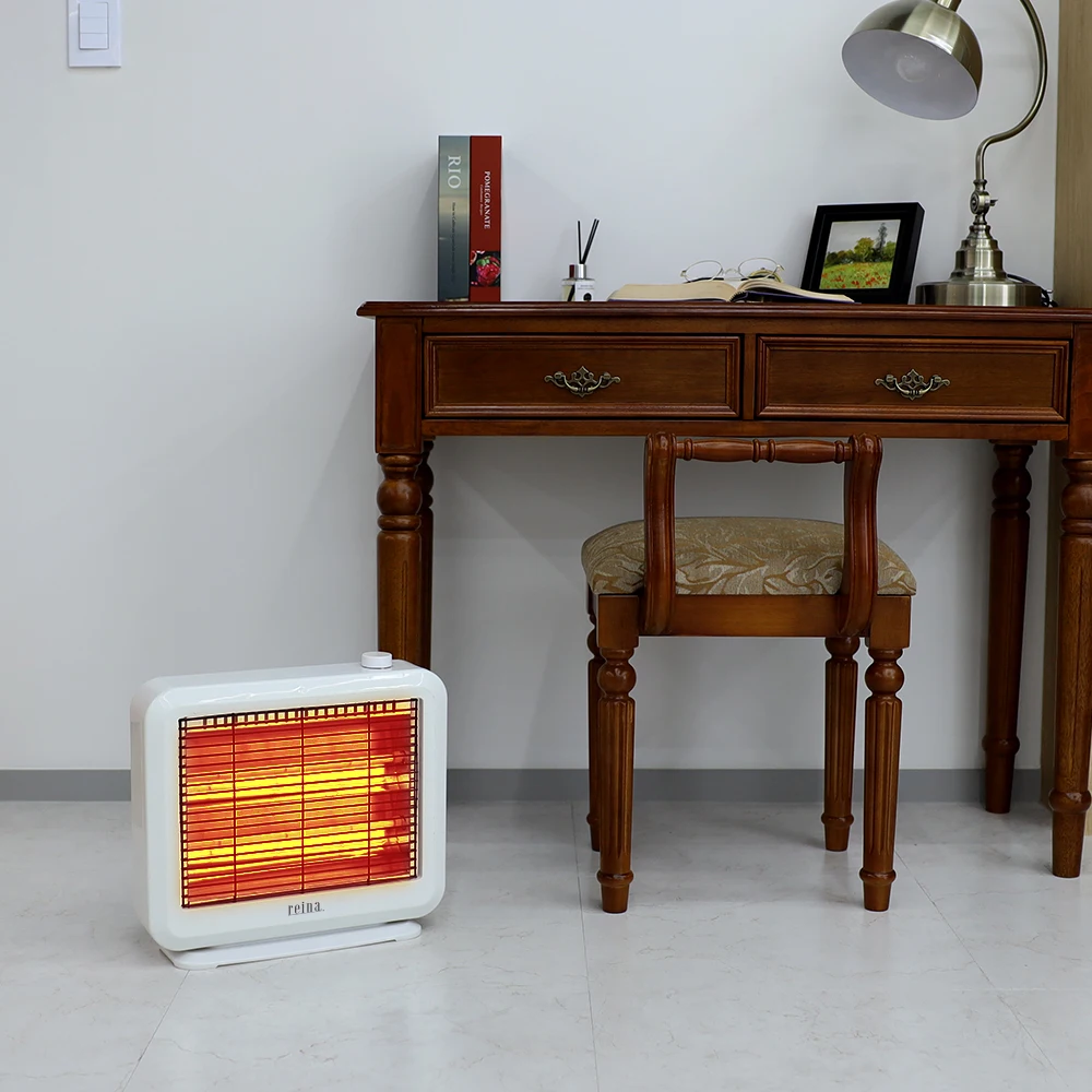 أنبوب كوارتز رينا ، موقد صغير للمكتب ، تسخين شخصي بخطوتين قابل للتعديل ، مدفأة