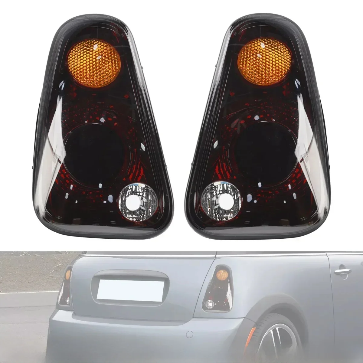 Auto Achterlicht Lamp Voor Mini Cooper R50 R52 R53 2005 2006 2007 2008 63217166955 63217166957 63217166956   Zonder lampen - afbeelding 2