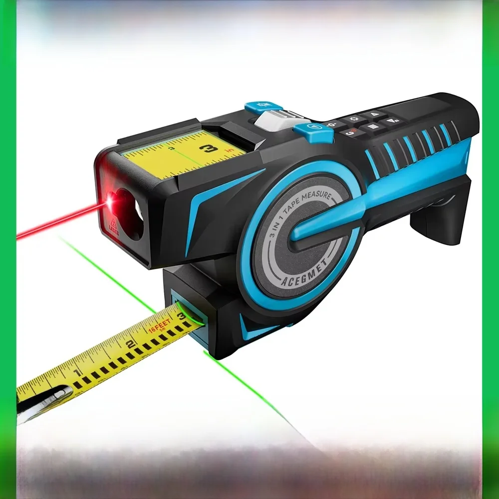 100M Laser Tape DTX10 Sophisticated Laser Distance Meter Bluetooth Laser Tape Measure with Green Laser Line Marking,for Design