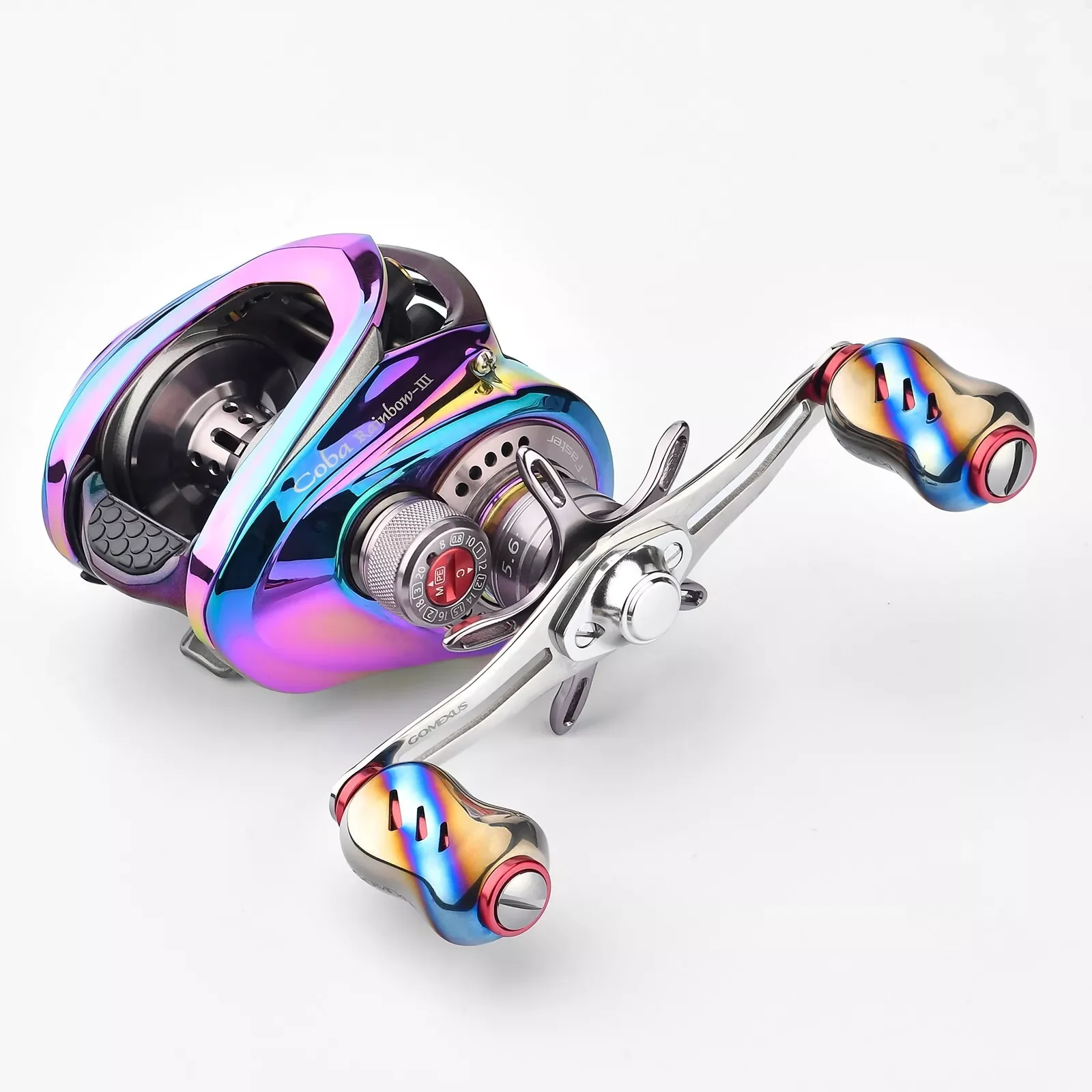 Gomexus Titanium Power handle for Shimano Curado Aldebaran Calcutta Conquest BFS 100 200 Scorpion Baitcasters 80mm