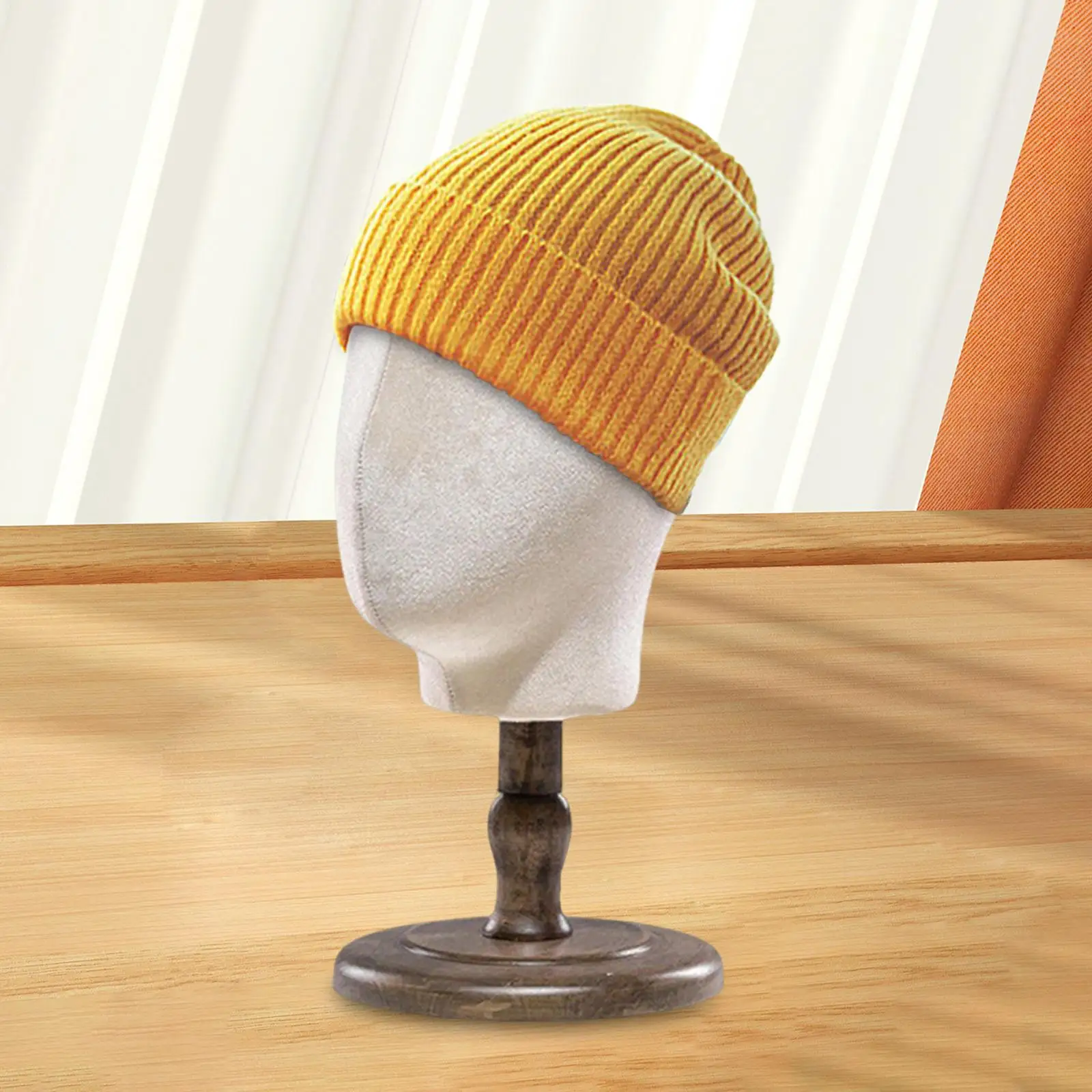 

Mannequin Head Model Wig Making Styling Head Hats Stand Holder with Base for Hairpieces Headwear Jewellery Home Salon Travel