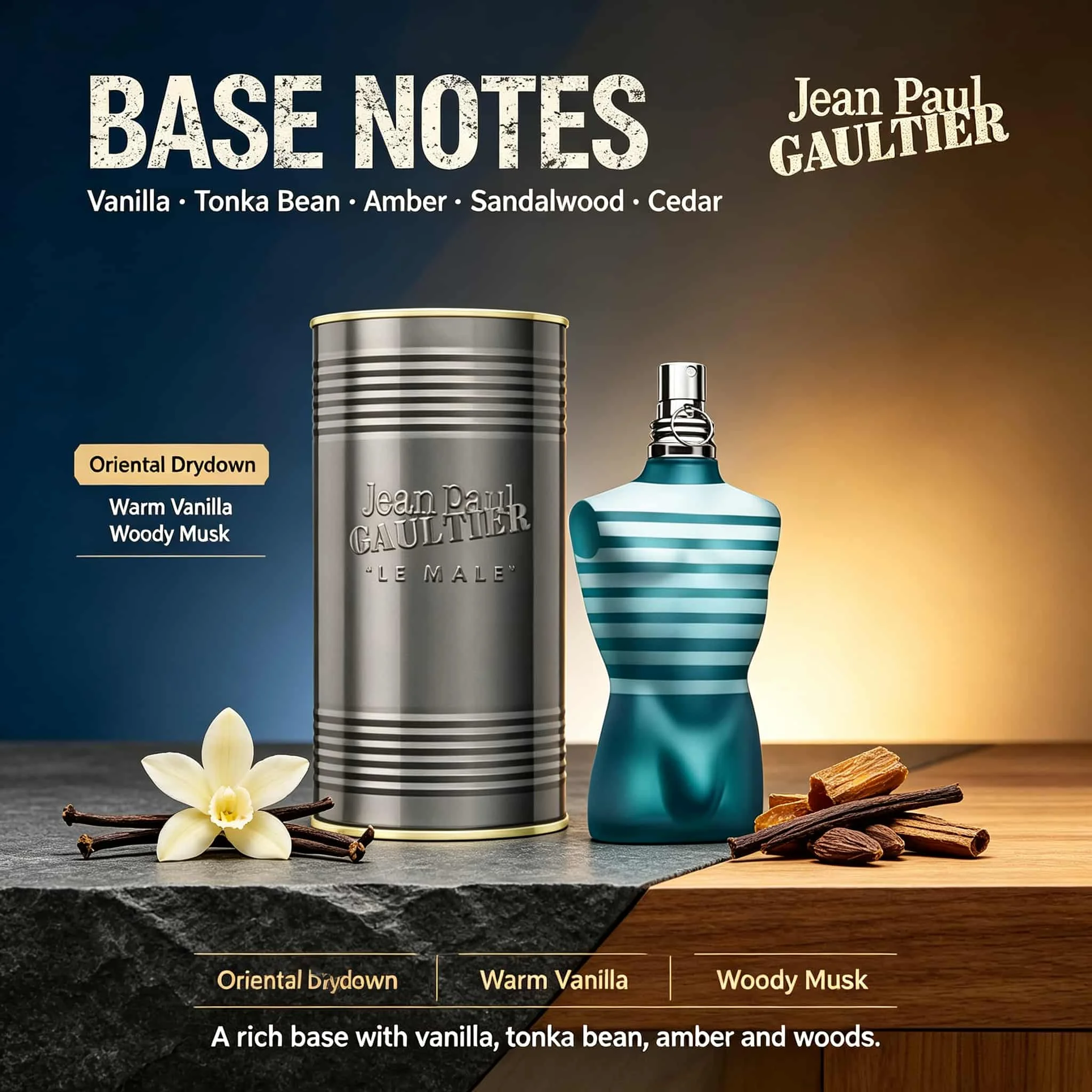 Jean Paul Gaultier Le Male Eau De Toilette for Men - 125 ml 4.2 oz Fougere Perfume Featuring Lavender and Vanilla. Free from Alcohol and Formaldehyde; a Delicate Fragrance Suitable for Modern People's Work and Dating. view 4