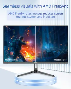 Herní monitor FYHXele 24,5 palce s HDMI DP, širokým pozorovacím úhlem, 320 Hz, 1080P, rychlou odezvou 1 ms a LED podsvícením 10 nejlepší prodej 24palcový přenosný monitor - №6