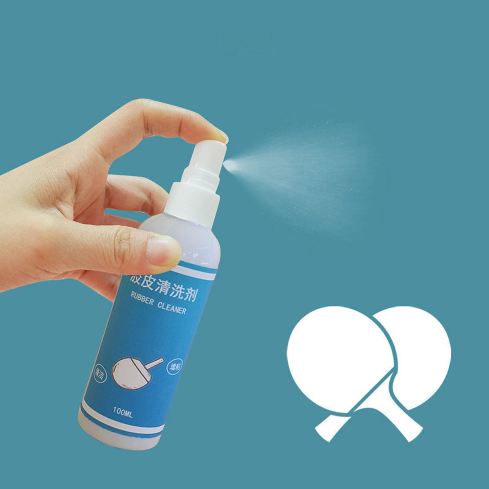Professional Table Tennis Racket Rubber Cleaner Cleaning Agent for Ping Pong Paddle Maintenance Extends Rubber Lifespan Safe