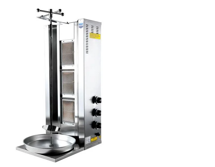 Doner Kebab Machine 3 Radians Natural Gas Ce Certificated turkish doner kebab commercial kitchen equipment