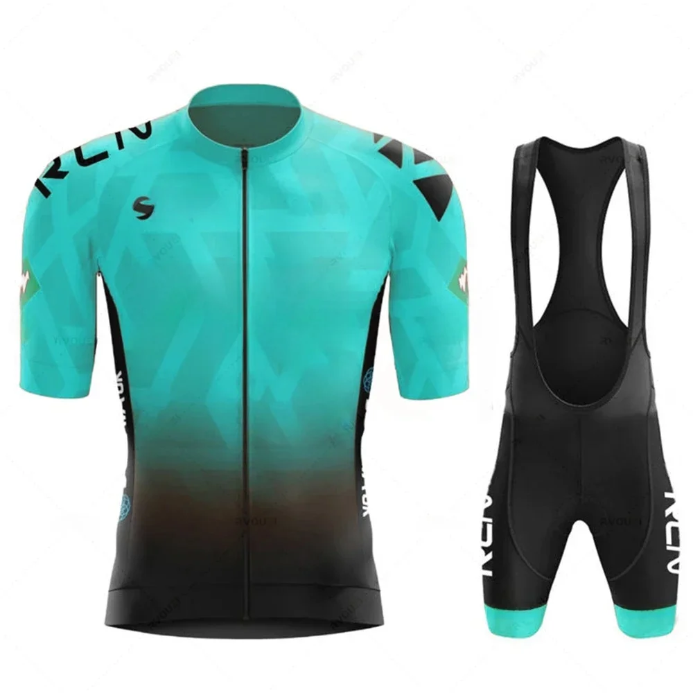 AliExpress RVOUEI 2023 RCN Team Cycling Jersey Set Summer Breathable Road Bicycle Suit Riding Uniform Bike MTB