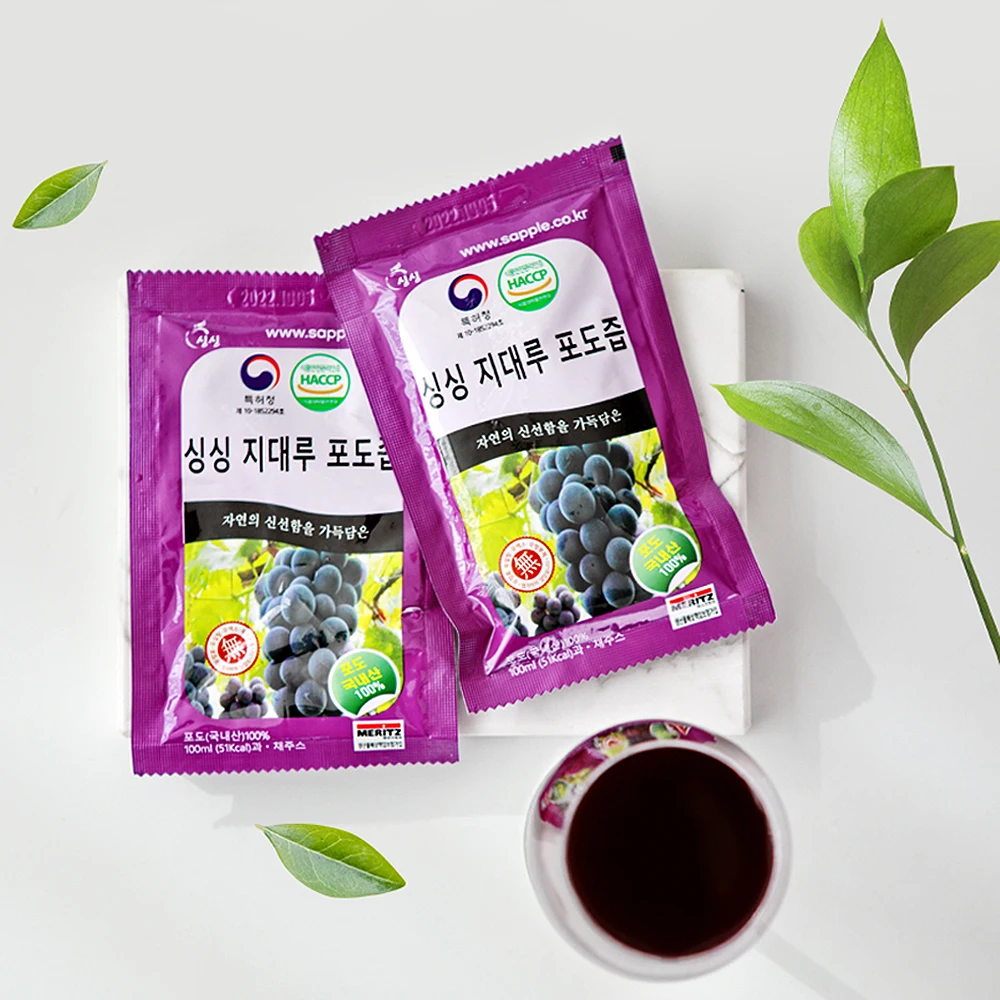 [Singxing] Domestic production of Daru grape juice 100ml 3 boxes 150