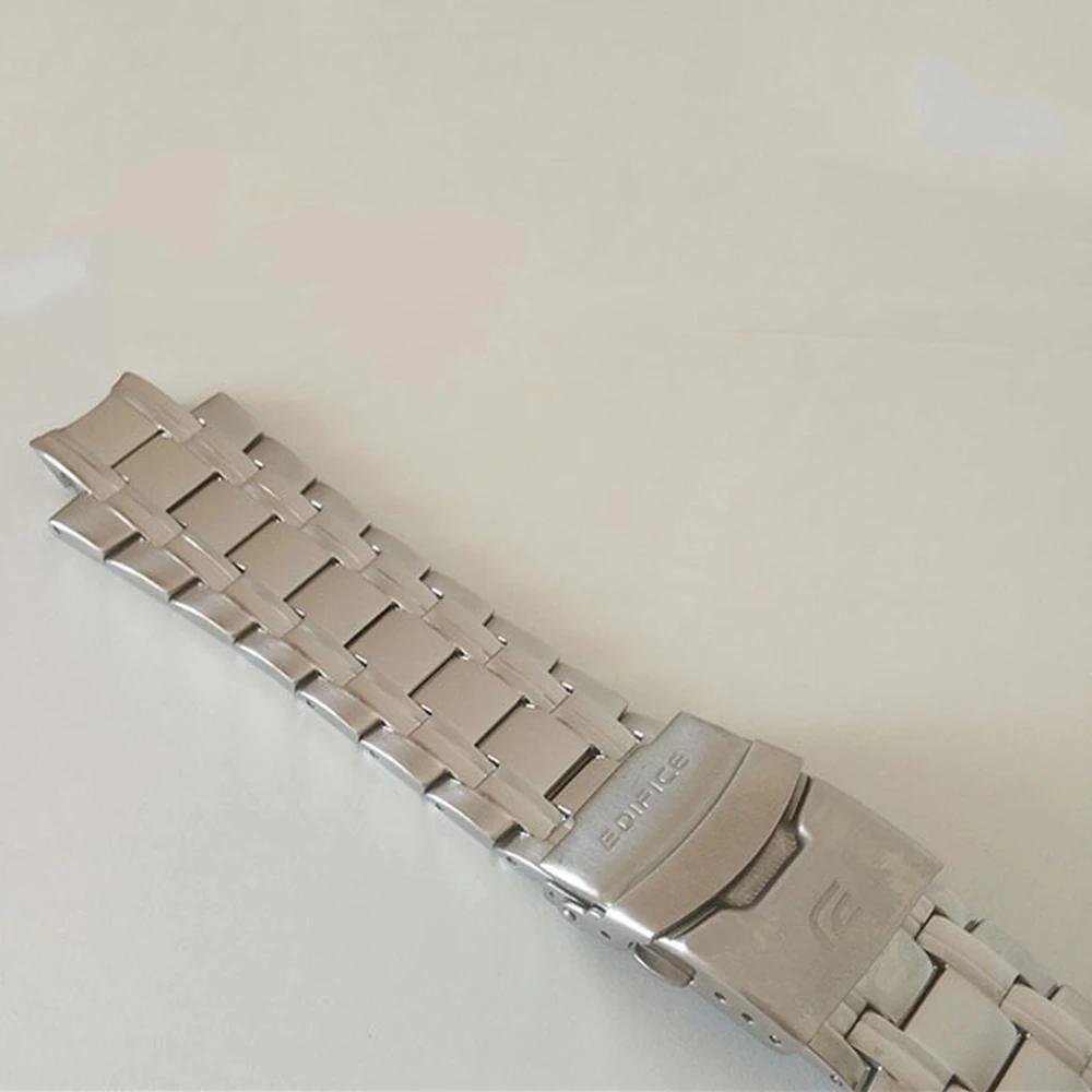 Stainless Steel Watchband Wrist Strap for Casio EFR-539 EFR539 5345 Watch Bands