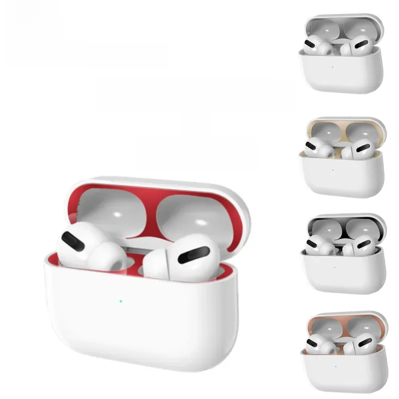Metall-Staubschutzaufkleber für AirPods Pro, Schutzhülle, staubdicht, Hautschutzaufkleber, Schutz für Apple AirPods Pro, Airpods 3