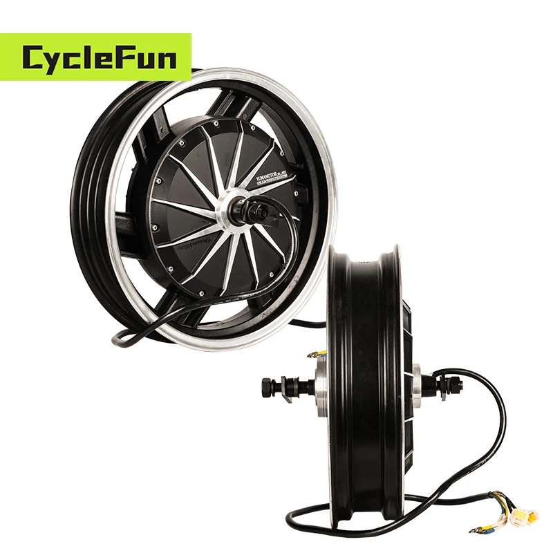 

YMMOTOR 16*3.5inch 2KW BLDC Hall Sensor Electric Wheel Hub Motor for E-Motorcycle