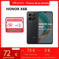 NEW HONOR X6B 4G Smartphone Mediatek Helio G85 6.56 inches 90Hz TFT LCD Display 50MP Dual Camera 5200mAh Battery Global Version