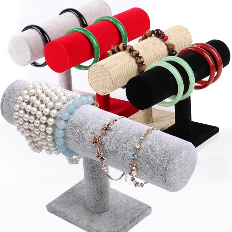 

New Watch Necklace Bracelet Display Stand Rack Holder T-bar Bracelets Jewelry Chain Hairband Display Stand Holder Watch Display