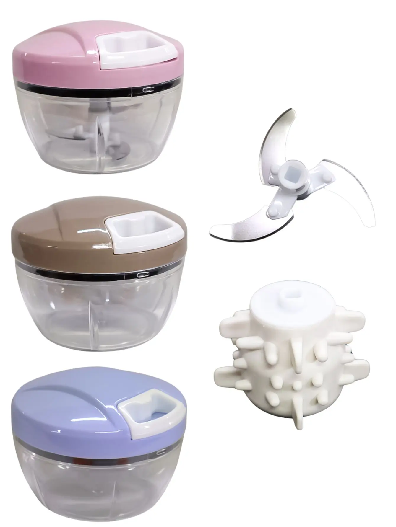 محضرة طعام يدوية صغيرة ، 3 شفرات #5