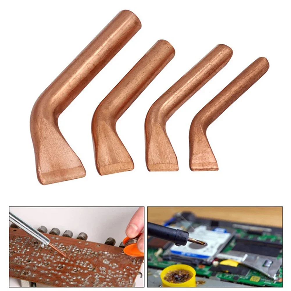 1szt Grot lutownicy 75w 100W 150W 200W Miedziana lutownica elektryczna Zewnętrzne ogrzewanie Grot dużej mocy Części do narzędzi spawalniczych — zdjęcie 2