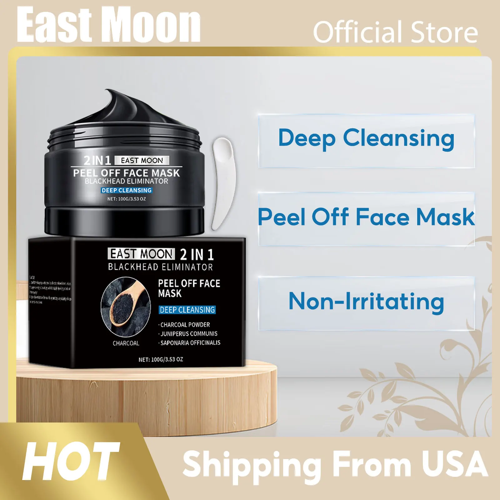 Facial Cleansing Mask Remover Blackhead Shrink Pores Deeply Clean Nose Oil Control Reducing Horniness Lemon Peel off Black Mask