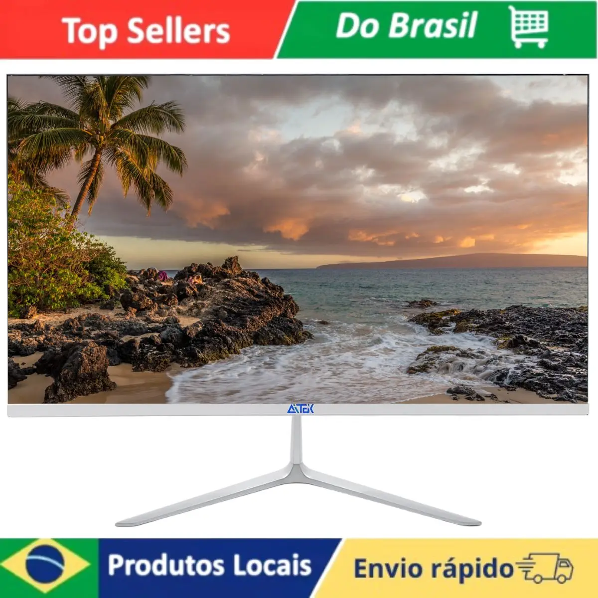 Computador All In One 21.5 Polegadas Intel Core i5 8GB SSD 256GB Full HD WiFi 5GHz Ideal Para Escritório e Home Office