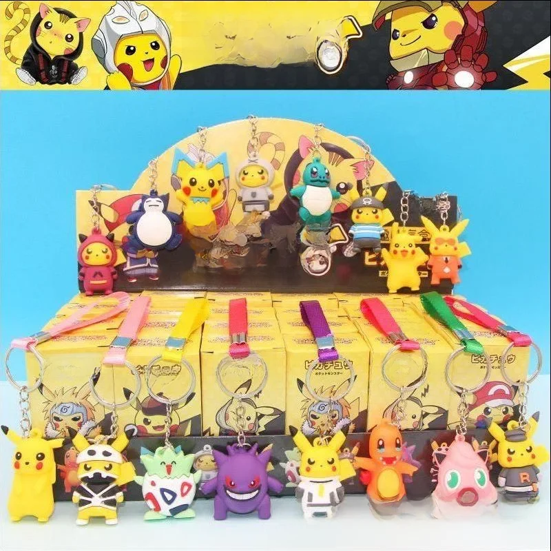 24pcs Pokemon Pikachu Figuur Mystery Blind Box Legend Arceus Permanente Handleiding Decoratie Primaire Randapparatuur Speelgoed Hanger Gift - afbeelding 2