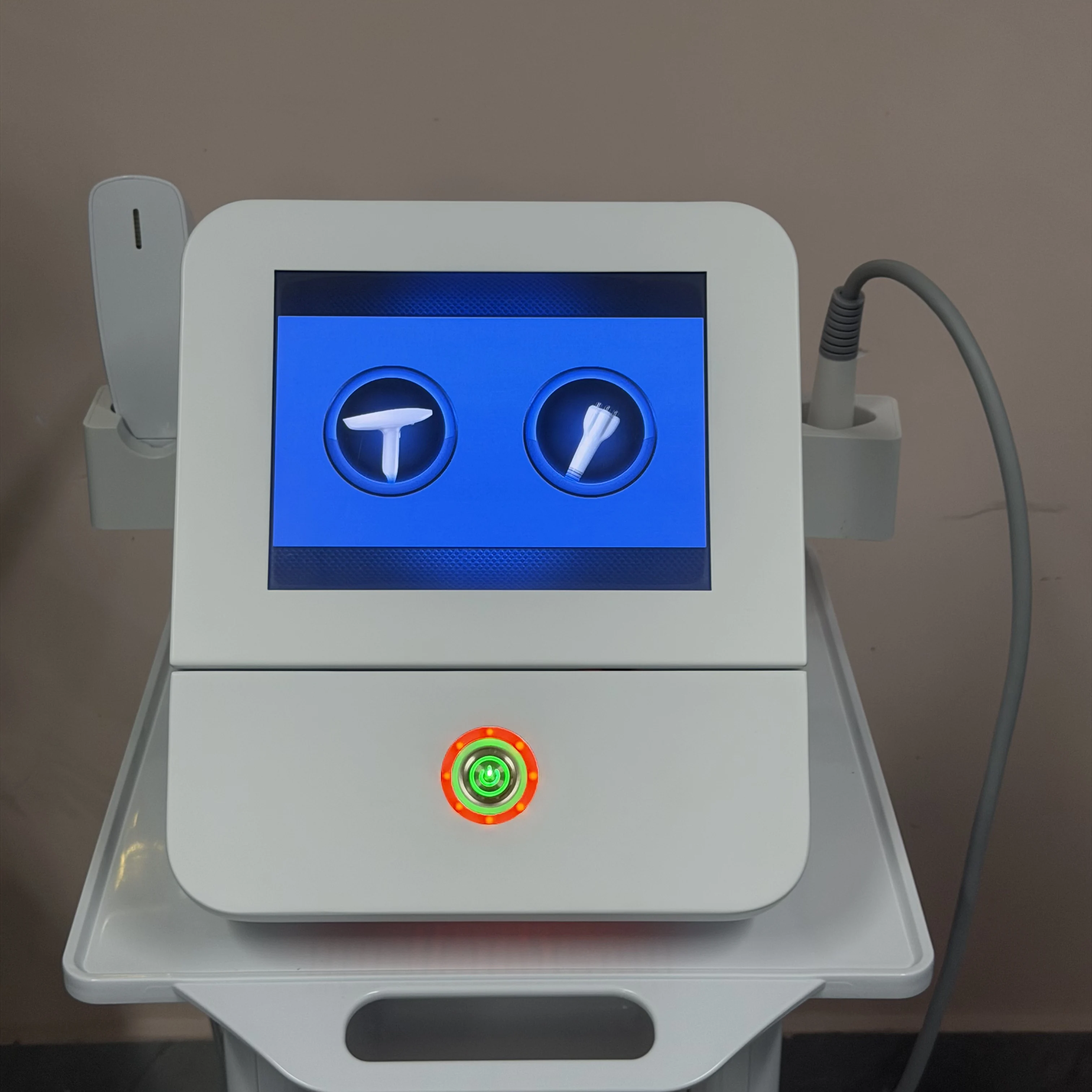Salon 2‑in‑1 Goddess Facial Machine Touch Screen Skin Firming Rejuvenation Equipment Minimize Pores Improve Acne Marks Refine