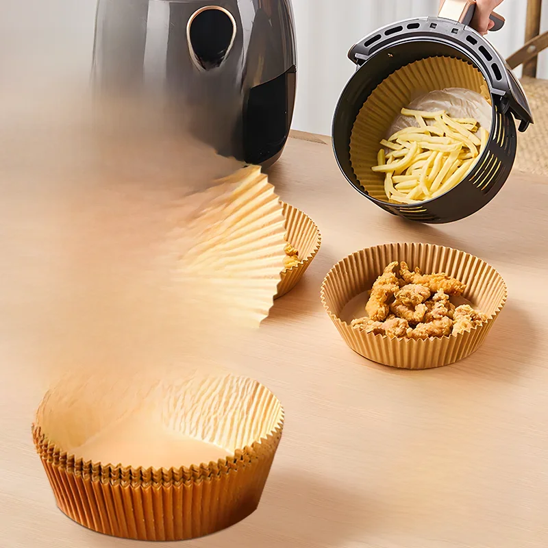 Luft fritte use Einweg papier Liner Küchen herde öl beständige Grill platte Dampf garer Friteuse