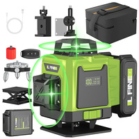 16 Lines 4D Laser Level 12 Lines 3D level 360 ° selflifting Horizontal and Vertical Cross Super power Green Laser Beams