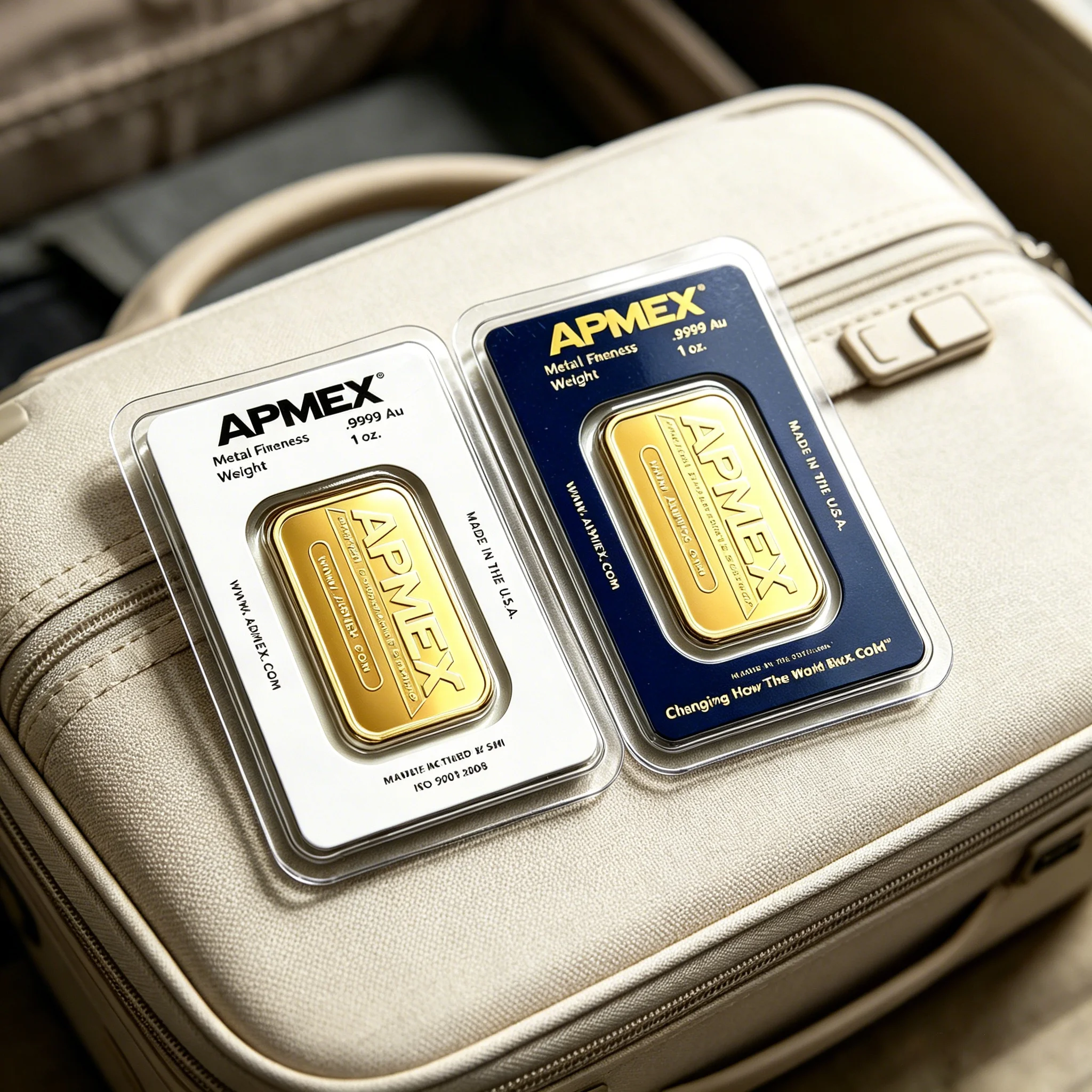 1 oz APMEX Gold Bar High Quality Gold plated Apmex Bullion Non-Magnetic Silver Bar Hot Selling Business Gift Collectible