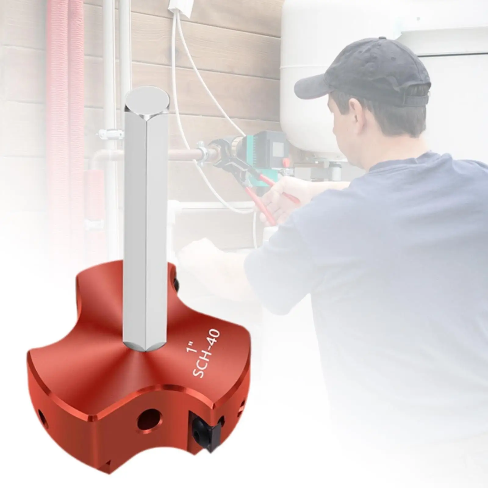 1 Pc PVC Pipe Reamer Aluminum Efficiently Cut Expand Tubes Pipe Perfect for DIY Enthusiasts Accurate Trimming PVC Pipe Reamer