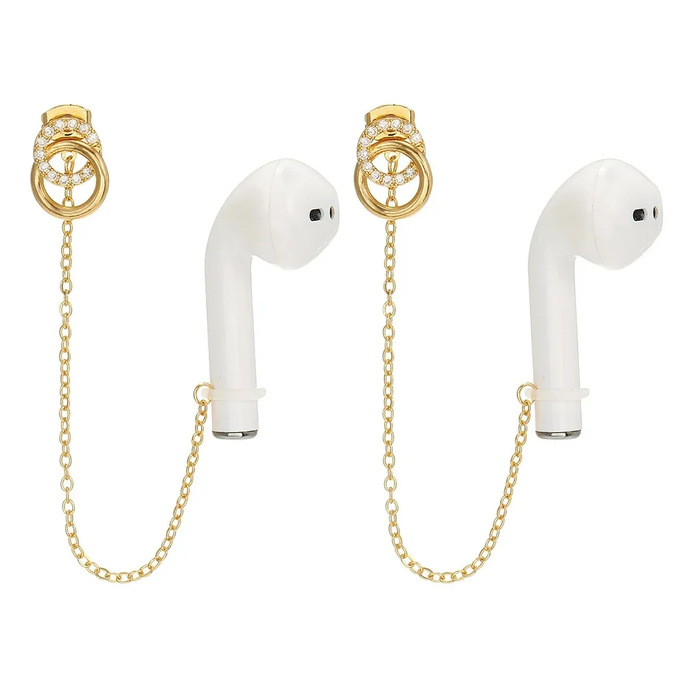 Réinitialisation d'oreille anti-perte EquiBluetooth, supports pour écouteurs, accessoires sans fil, alliage, boucles d'oreilles unisexes pour Airpods