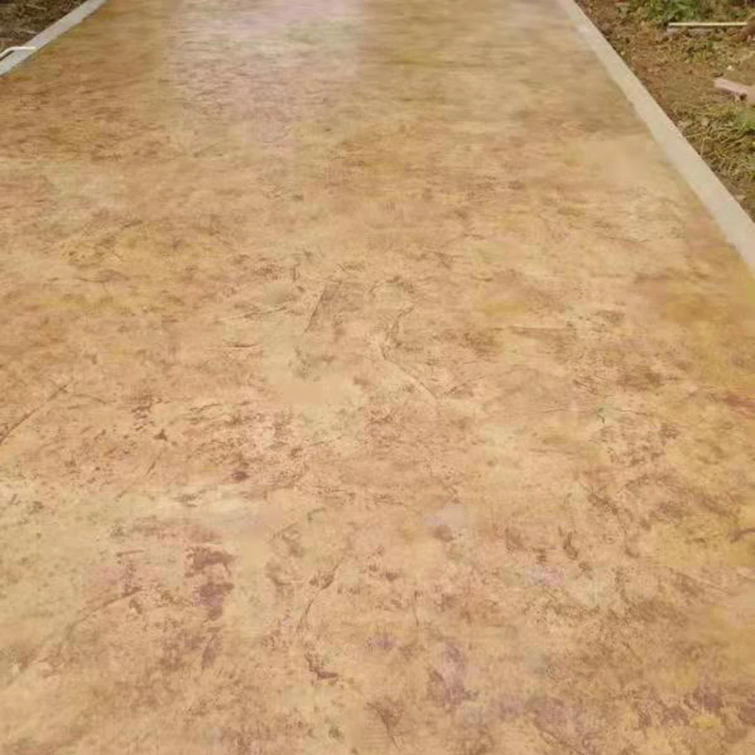 loor mold Compression molding material Cement pavement Printing Construction Fan-shaped Stone Pattern Concrete Embossed F