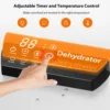 상업용 등급 식품 탈수기 기계, 110V 1500W 스테인리스 스틸 20 트레이 용량, 터치 컨트롤 LED 디스플레이, 24H 타이머 건조기 4