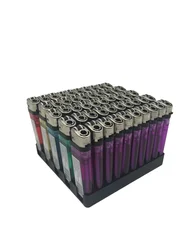 Non-Rechargeable Lighters in Various Colors for Barbecue, Fireplace, Lighting a Fire, Lots of 50, 100 Units Cheap Lighters for Bars, Supermarkets, Gas Stations, Shops, Etc., Good Quality