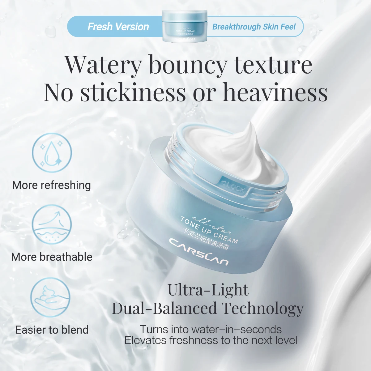 CARSLAN Alle Sterne Tong-up Creme Gesicht Foundation Bleaching Kleid Creme Feuchtigkeitsspendende Feuchtigkeitsspendende Make-Up Primer