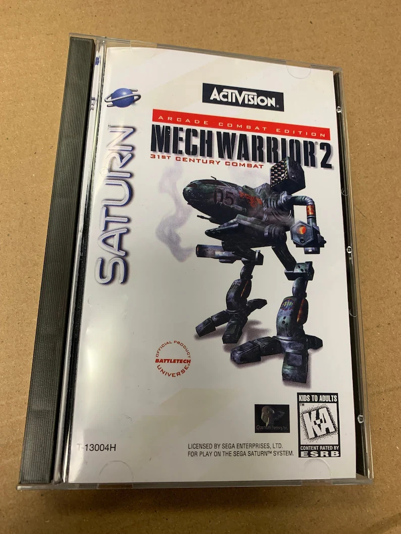 Saturn Copy Disc Game Mechwarrior 2 Dengan Manual Unlock SS Console Game Optical Drive Retro Video Direct Reading Game