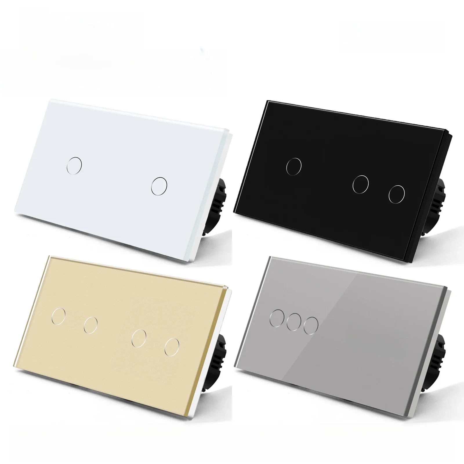 BSEED Smart Zigbee Touch Lichtschakelaar 1/2/3Gang Muur Touch Schakelaar 2Way Draad Compatibel met Smart Leven Alexa Google Thuis - afbeelding 2