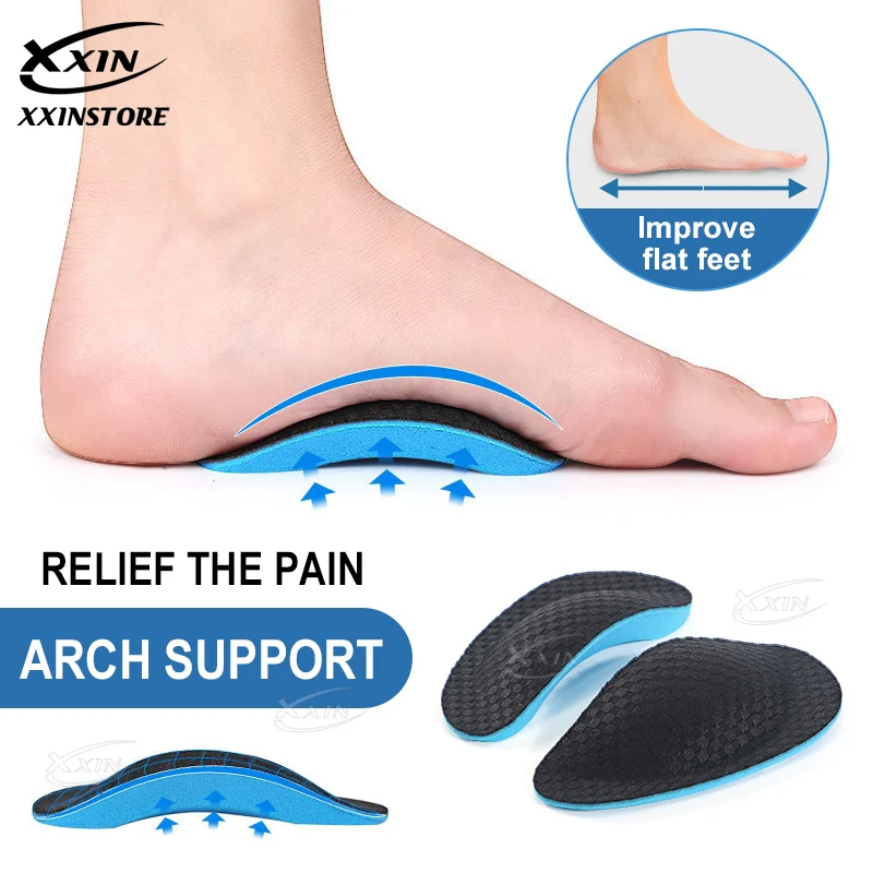 【Xxin】Arch Support Insoles Orthopaedic Insole Sponge High Elasticity Flat Foot Shoe Insoles