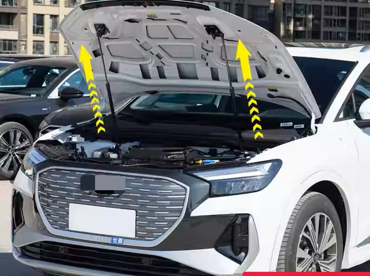 

2PCS Hood Damper For 2021 2022 2023 2024 Audi Q4 e-tron Front Bonnet Modify Gas Struts Lift Support Shock Absorber Piston Rods