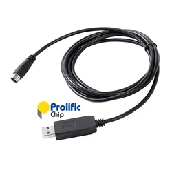 Prolific USB CAT Programming Cable PL2303 USB to Mini Din 6 Pin for Yaesu FT-757GXII FT-840 FT-890 FT-900 CAT-890