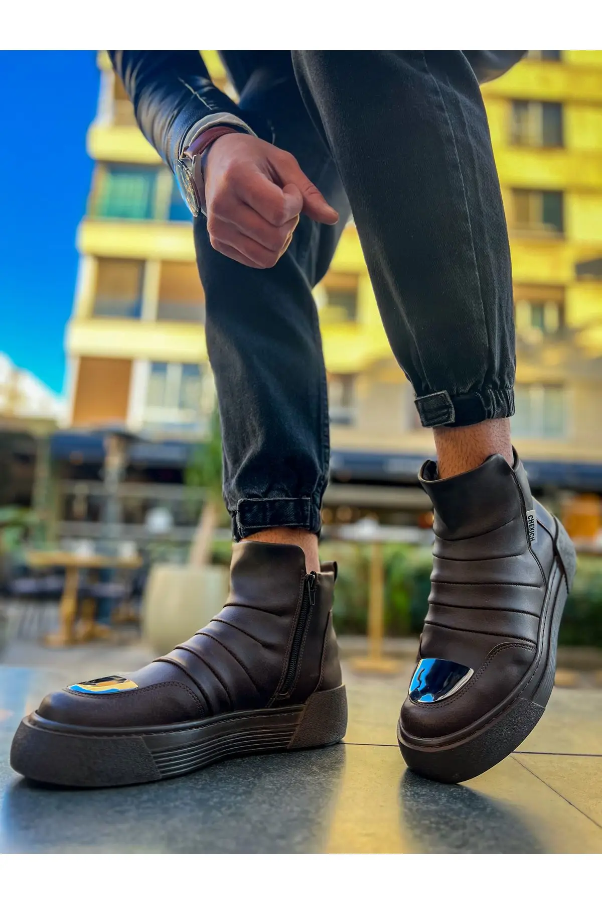 Мужские ботинки cheko CRT Swat, коричневые модные ботинки, обувь для холодной погоды, зимние высококачественные мужские ботинки, оригинал, модель CH113, 2024