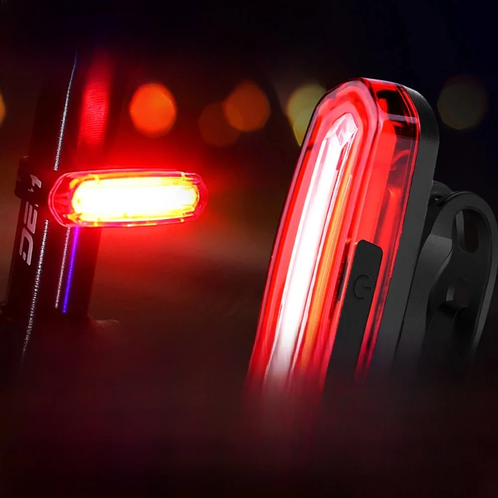 AliExpress UK cycle zone Bicycle Taillight MTB Red Bike Rear Light USB Rechargeable LED Cycling Bike Warning Light Mountain Bicycle Lamp
