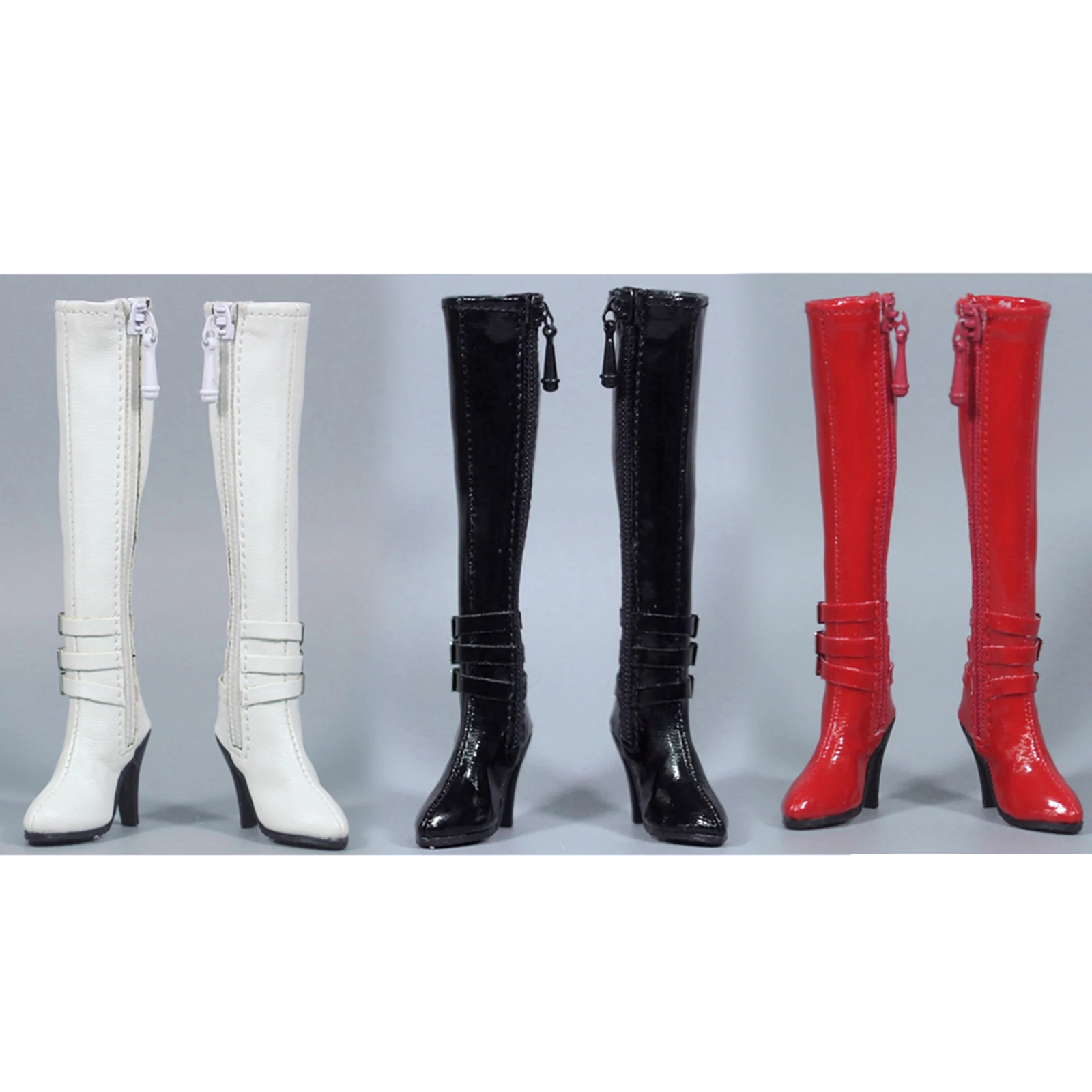 

Длинные кожаные ботинки с полыми ботинками в масштабе 1/6, женские солдатские туфли на платформе с молнией, модель для обуви на высоком каблуке с экшн-фигуркой 12 дюймов