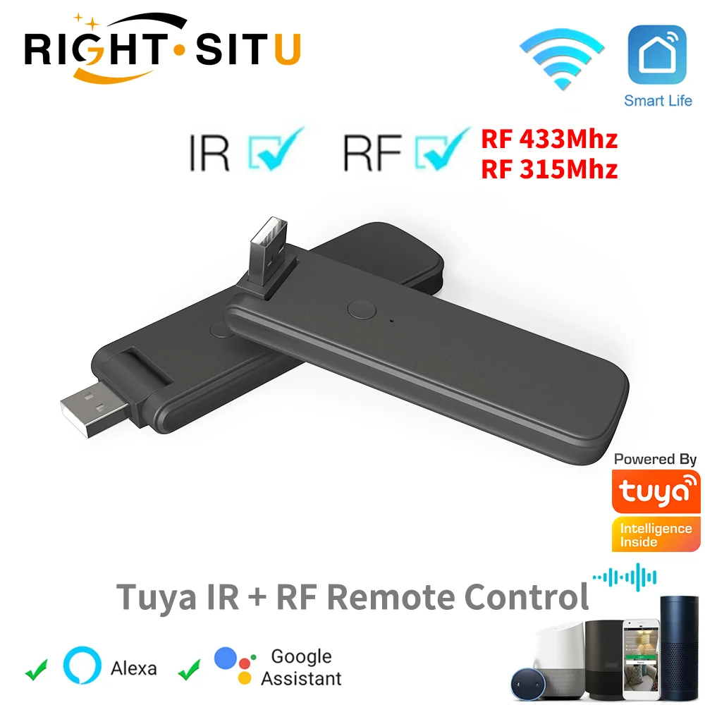 Tuya Smart RF IR Remote Control WiFi USB Power Smart Home for Air Conditioner TV LG TV Support Alexa,Google Home