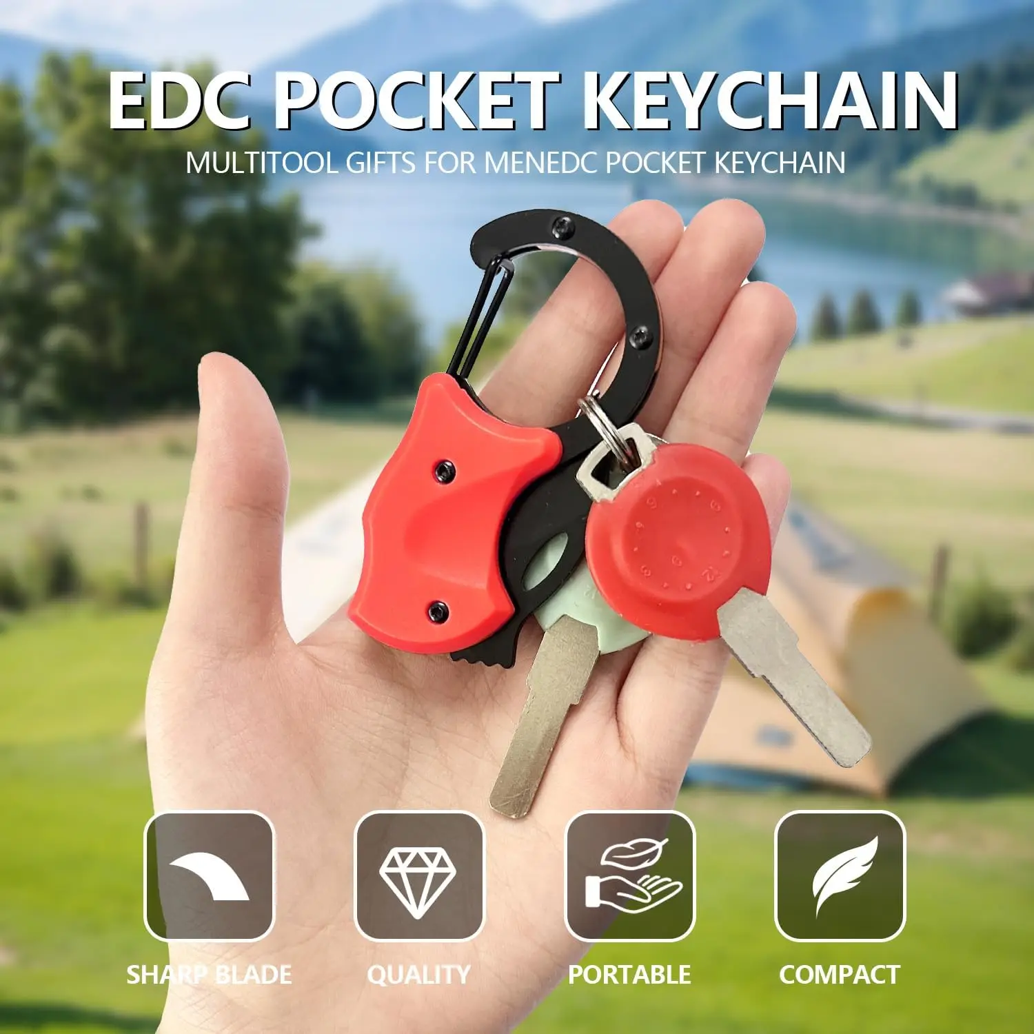 2 Pack Small Pocket Knife Fathers Mothers Dad Mom Day Gifts for Men Women from Daughter Wife Husband Son, EDC Knives Anniversary Birthday for Him Her, Cool Gadgets Stocking Stuffers