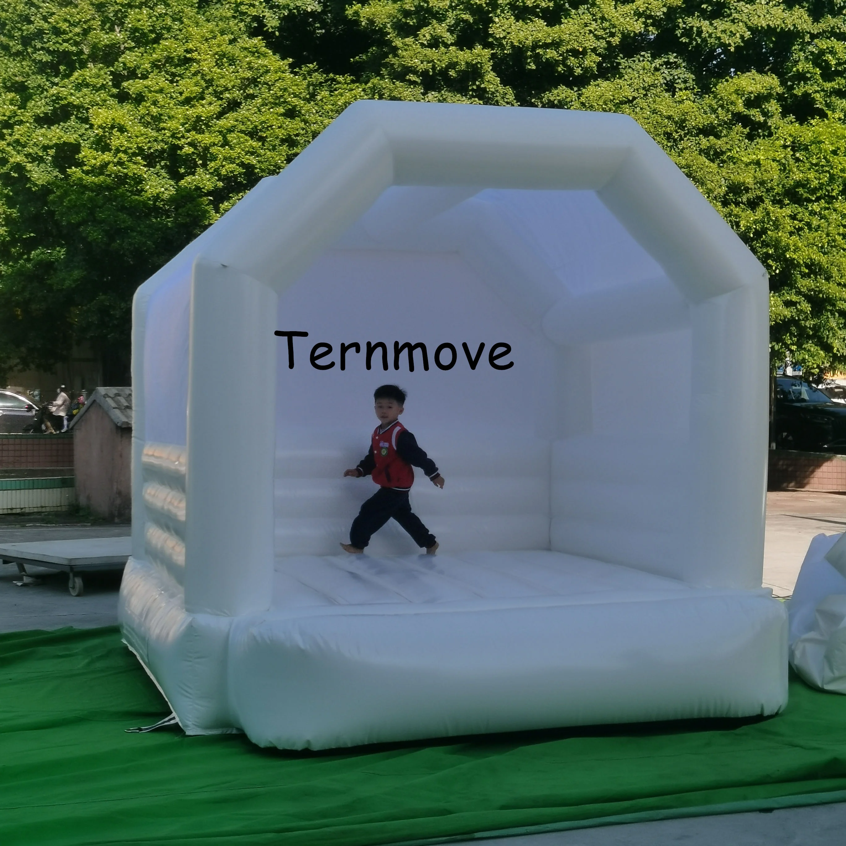 outdoor white Wedding Inflatable Jumping Castle White moon Inflatable Bounce House for Party Rental Wedding Jumper