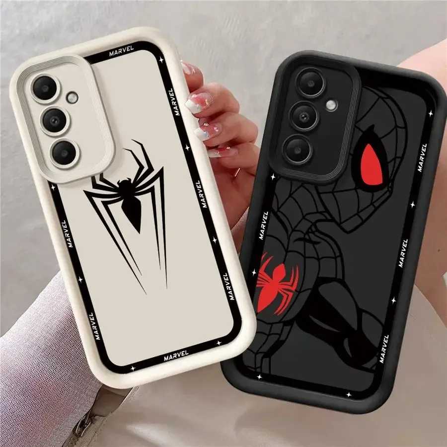 Coque de téléphone Marvel Spiderman Ironman, étui souple pour Samsung Galaxy A56 A16 A33 A34 A12 A13 A32 A26 A36 A14 A22 A23 A24
