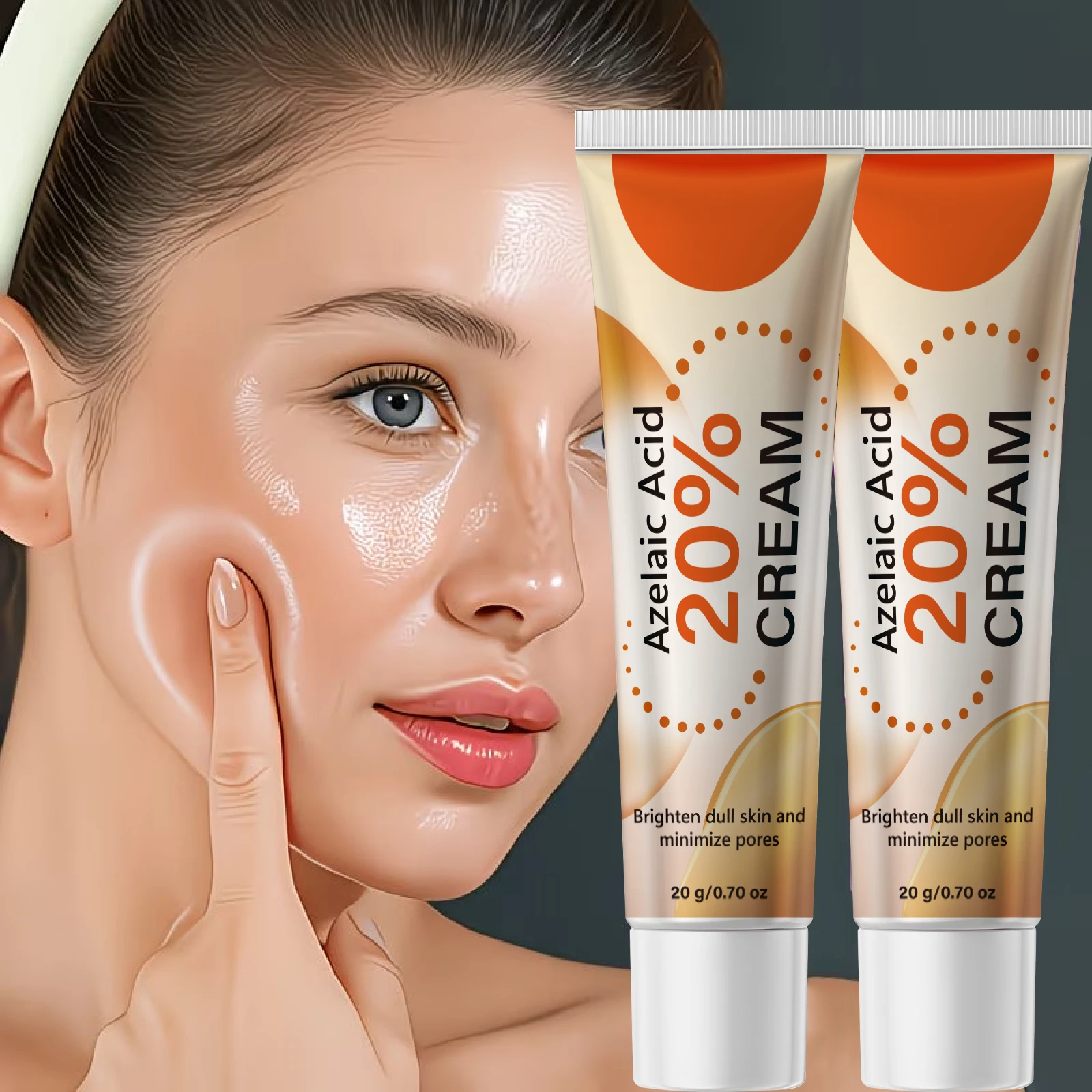 Water Ice Levin 20g 20% Azelaic Acid Cream Moisturizing Firming Facial Care Cream For Dull Skin Help Minimize Pores Daily Use