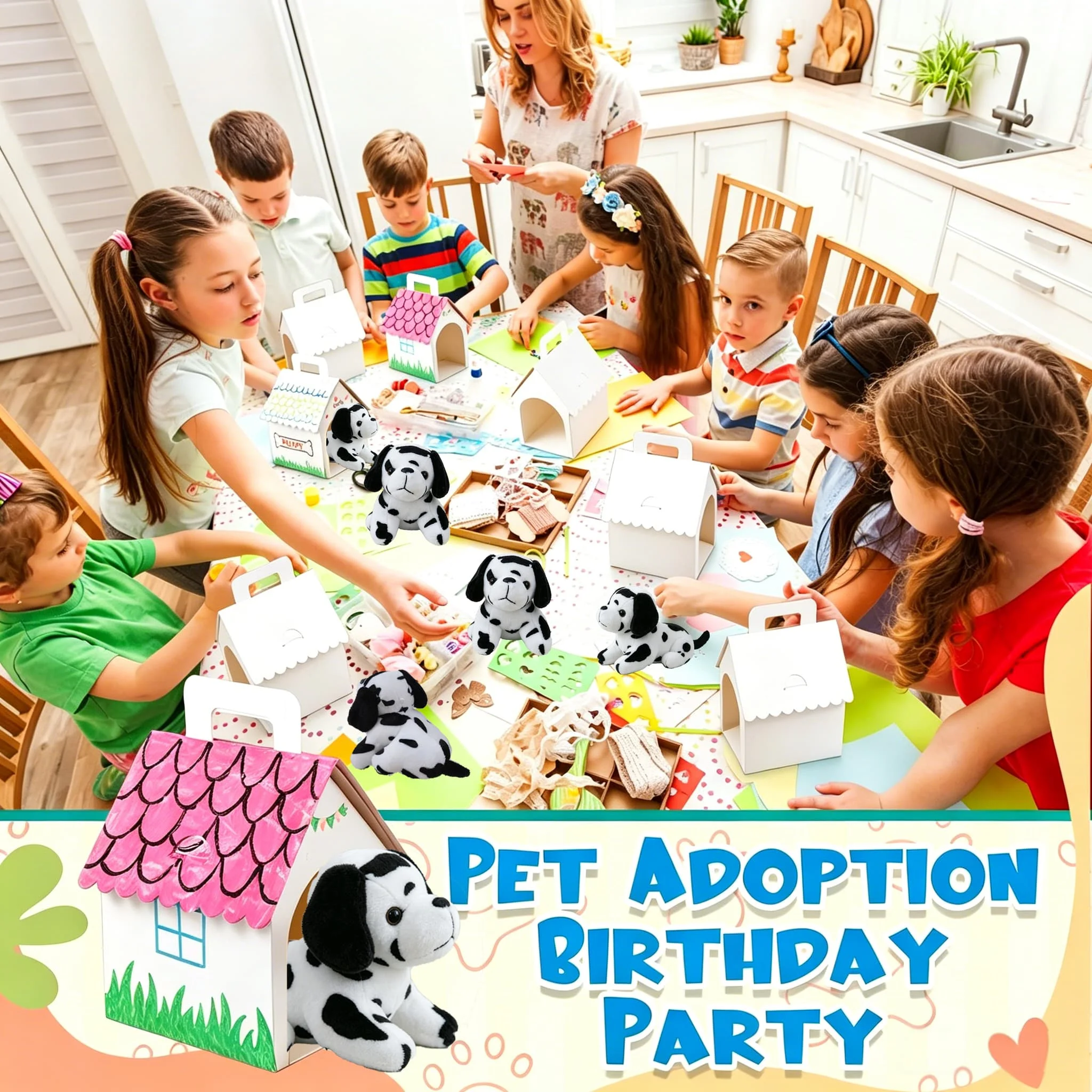 6-48Pcs 4.7Inch Dalmatian Stuffed Animal Bulk Dog Plush Birthday Adopt A Puppy Party Favors Puppy Stuffed Animal Gifts For Kids - view 2