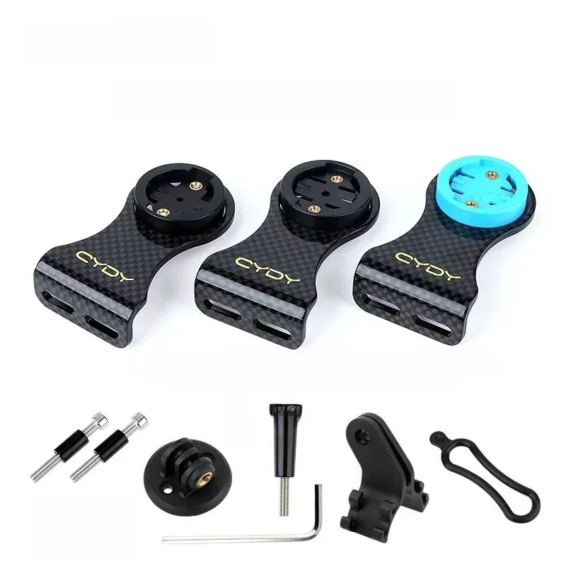 AliExpress NONE CYDY MTB Bicycle Computer Carbon Handlebar Mount Garmin Bryton Wahoo for the Front with Gropro Lamp Holder Bike Accessories