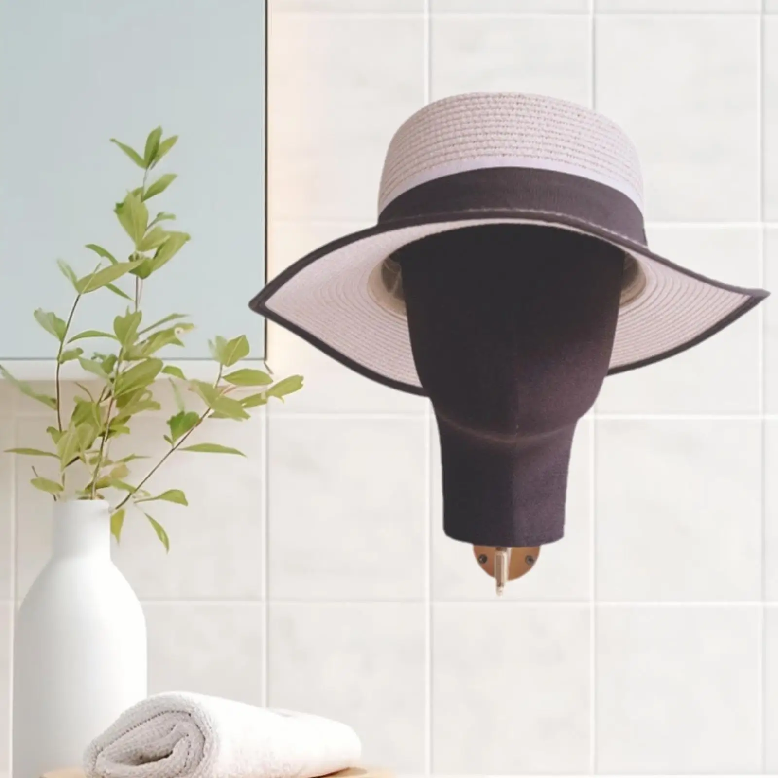 الحائط شعر مستعار رئيس المعرضة رئيس أنثى المخملية شعر مستعار الوقوف لشعر مستعار تصفيف الشعر صالون المنزل السفر مركز تسوق عرض موقف