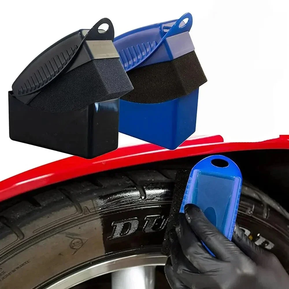 Éponge de polissage de cire de pneus de voiture, lavage d'essuyage, garniture de jante de roue, détails de contour, tampon IQUE Shine, livres, 2 pièces