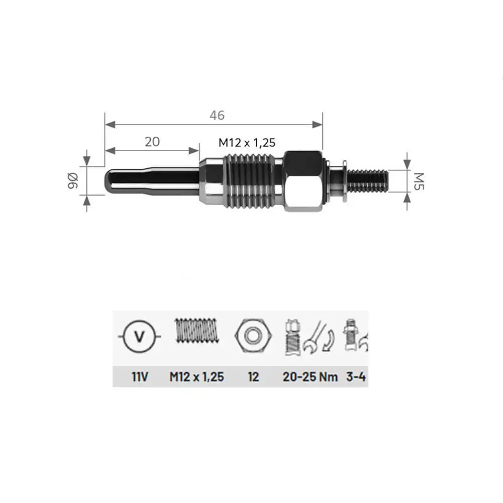 4 Pcs Heater Glow Plugs For NISSAN Laurel Bluebird Saloon Bluebird Traveller 2.0 D, 2.8 D 11065V0700, 11065V0710 - AUTORCE